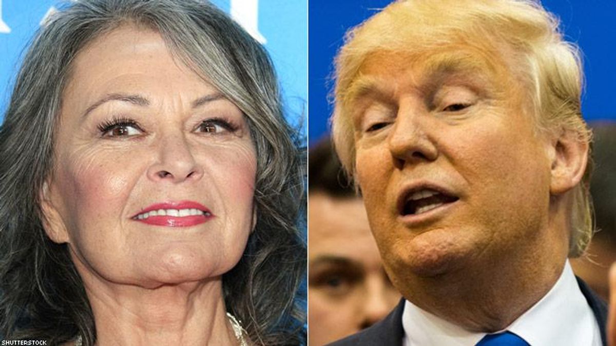 Roseanne Barr and Donald Trump
