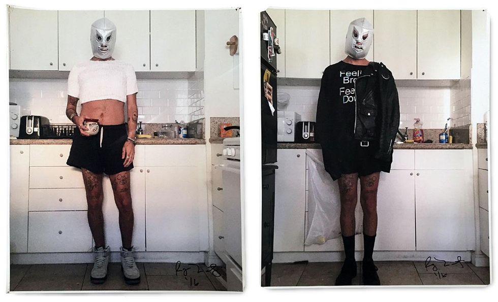 Roy Martinez, aka Lambe Culo, "Sequin", 2016, and "Feeling Brown Feeling Down", 2016