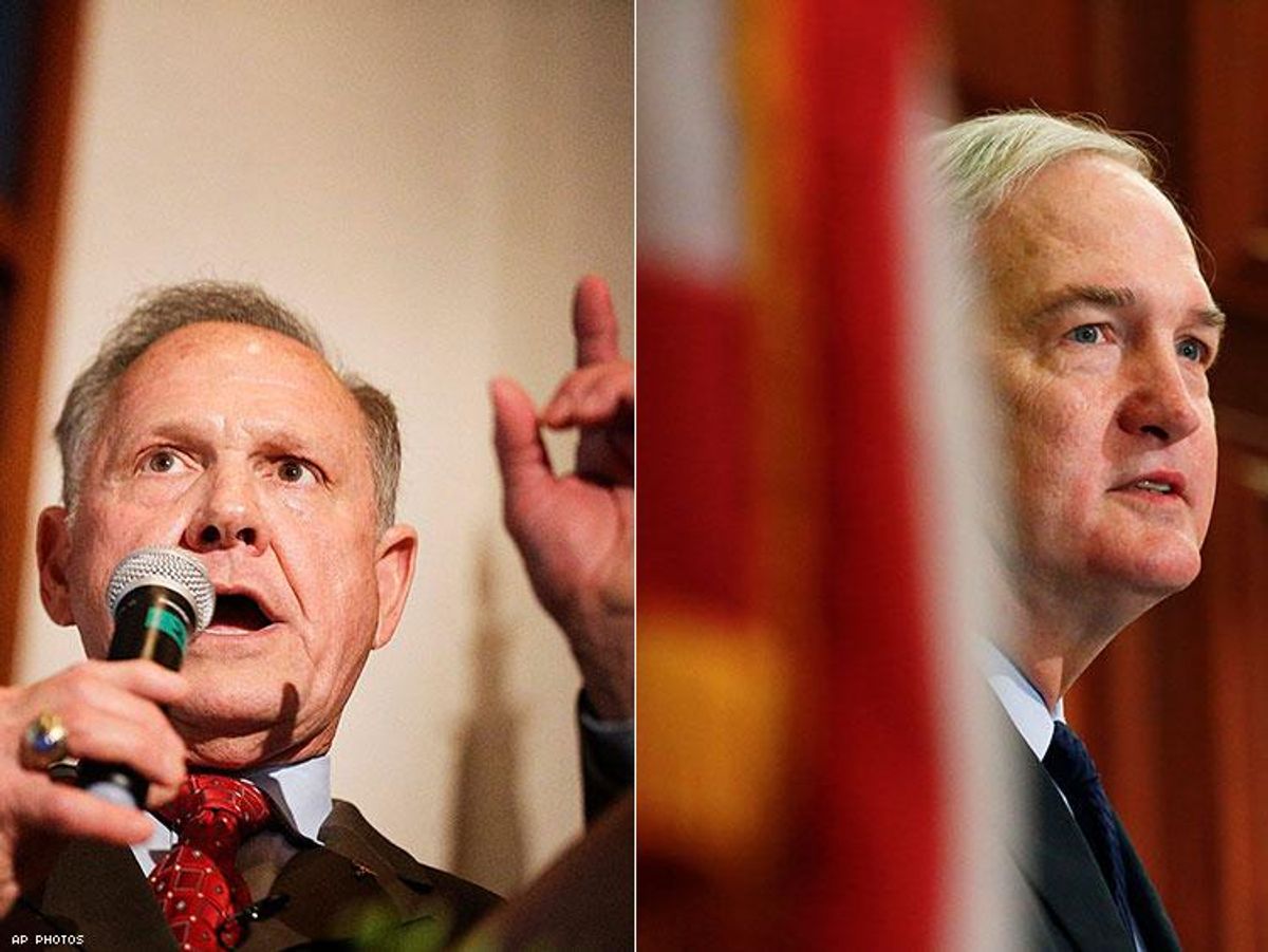 Roy Moore and Luther Strange
