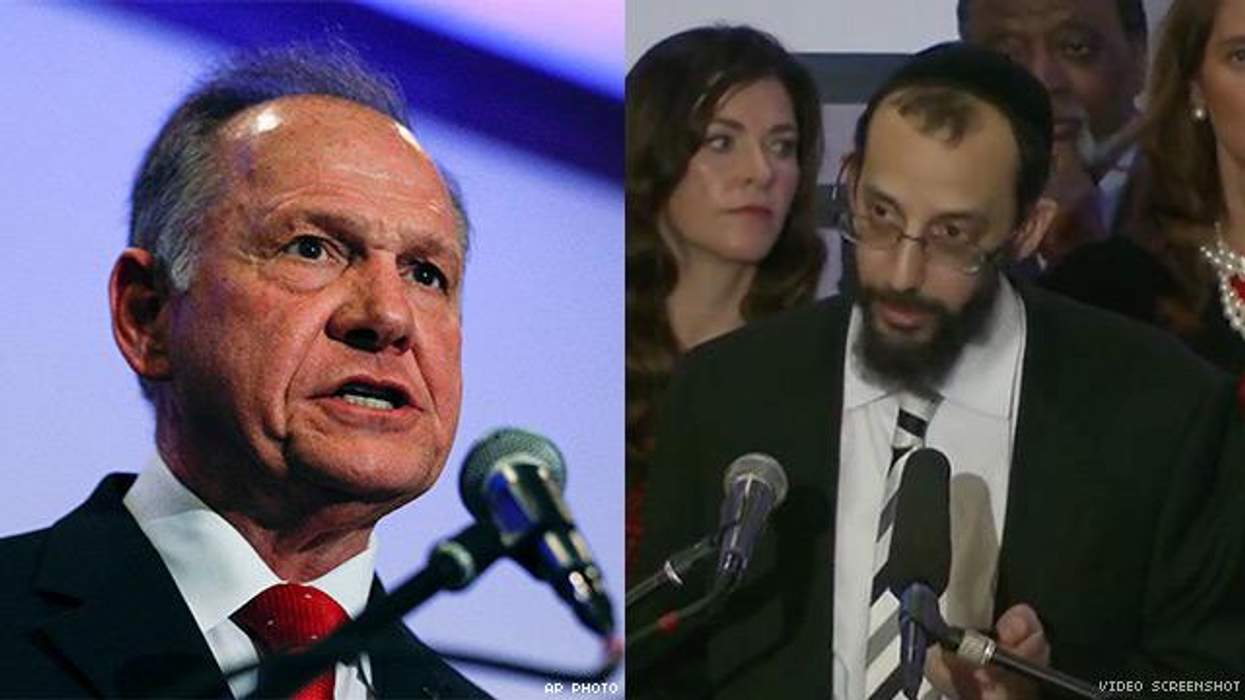 Roy Moore and Rabbi Noson Shmuel Leiter