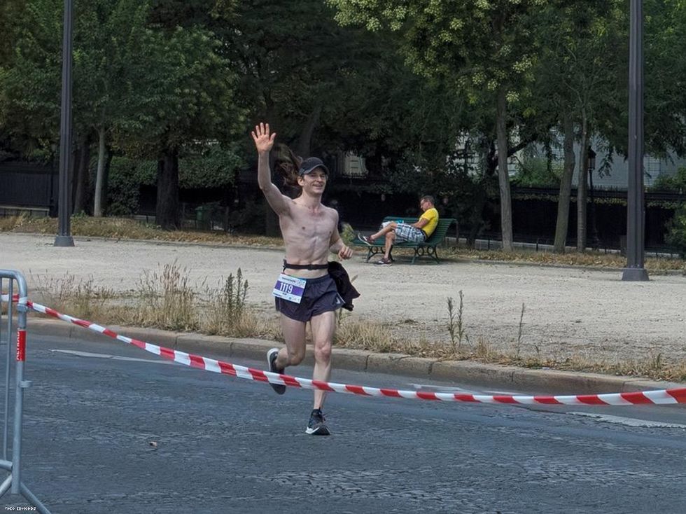 RUNNER AT THE MARATHON