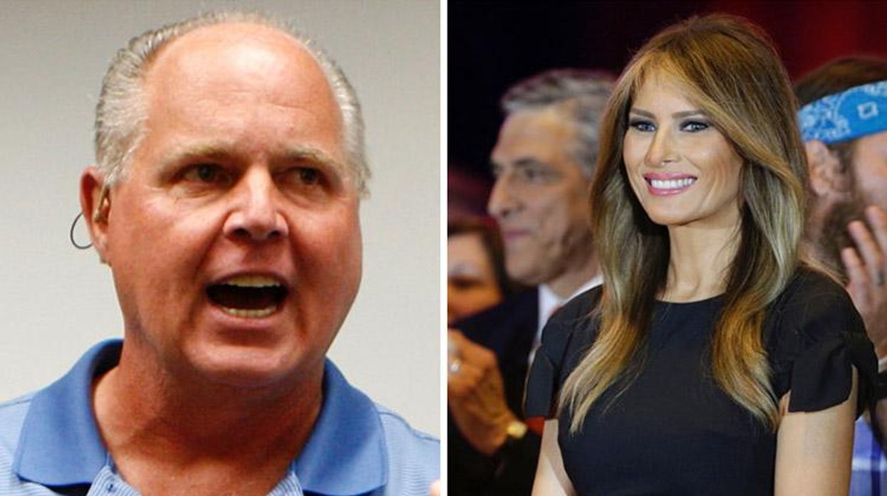 Rush Limbaugh and Melania Trump