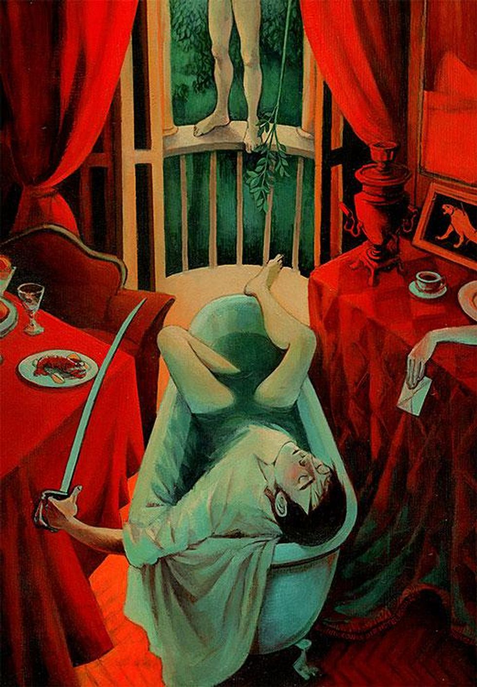 Russian Couple in a Hotel Room, 2013