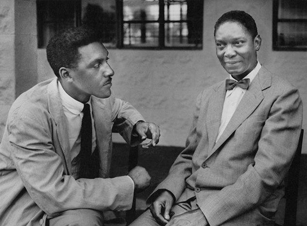 Rustin and Nnamdi Azikiwe, the Nigerian independence leader, 1952. Courtesy Bayard Rustin Estate.