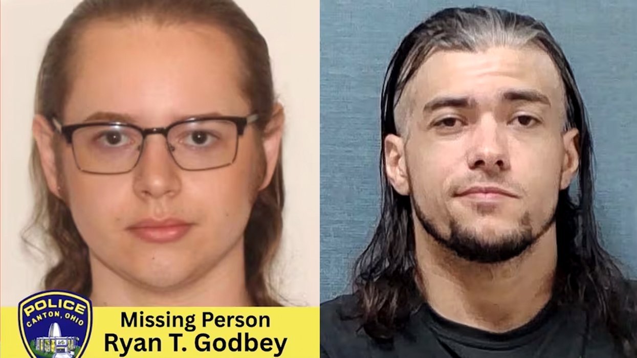 Ryan Godbey missing person flier Daniel Mattay mugshot Canton Police