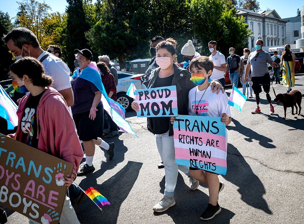 Sacramento Transgender Sanctuary City LGBTQ Pride Parade Affirming Parents Trans Kids California State Capital