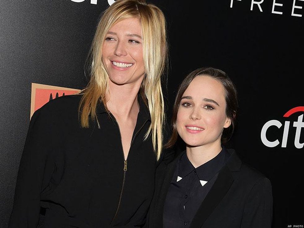 Samantha Thomas and Ellen Page