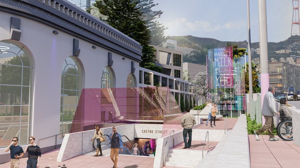 San Francisco Harvey Milk Plaza upgrade rendering