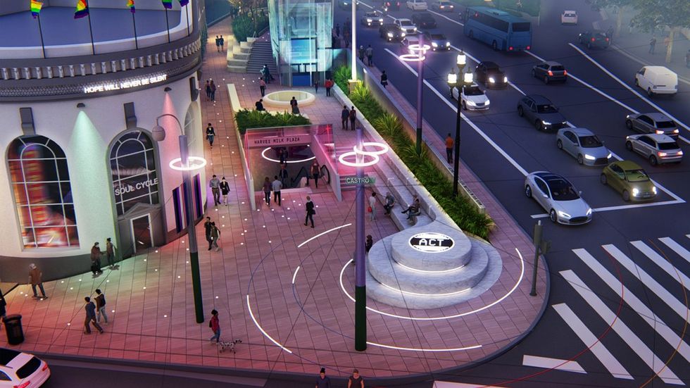 San Francisco Harvey Milk Plaza upgrade rendering