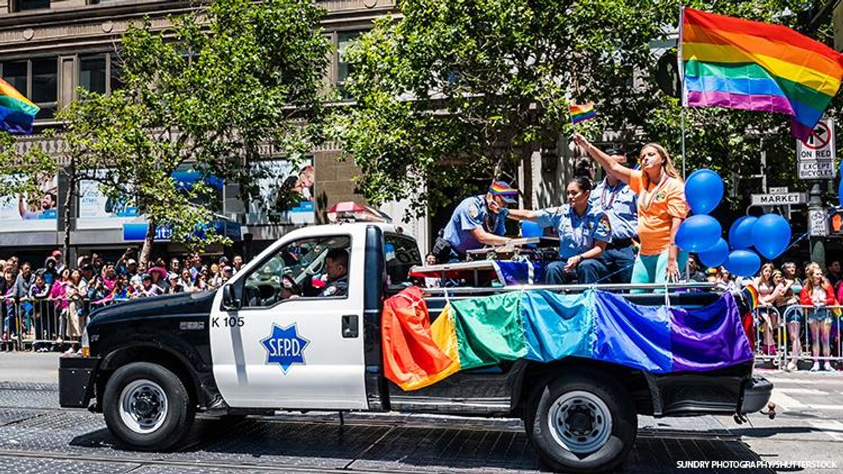 San Francisco police in Pride parade