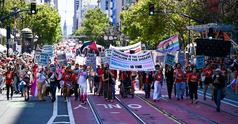 San Francisco Pride Parade Protest March 2025