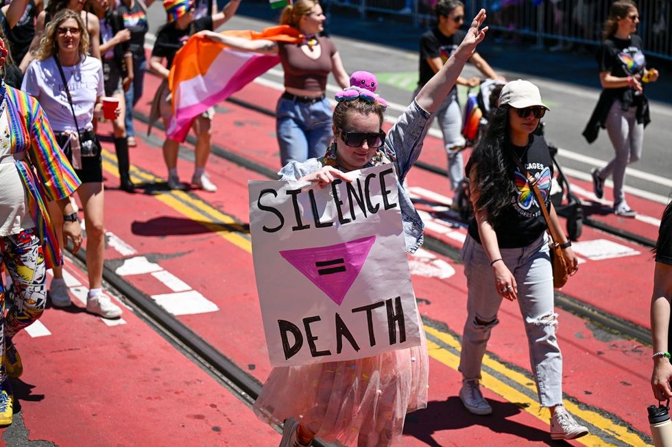 San Francisco Pride Parade Protest March 2025