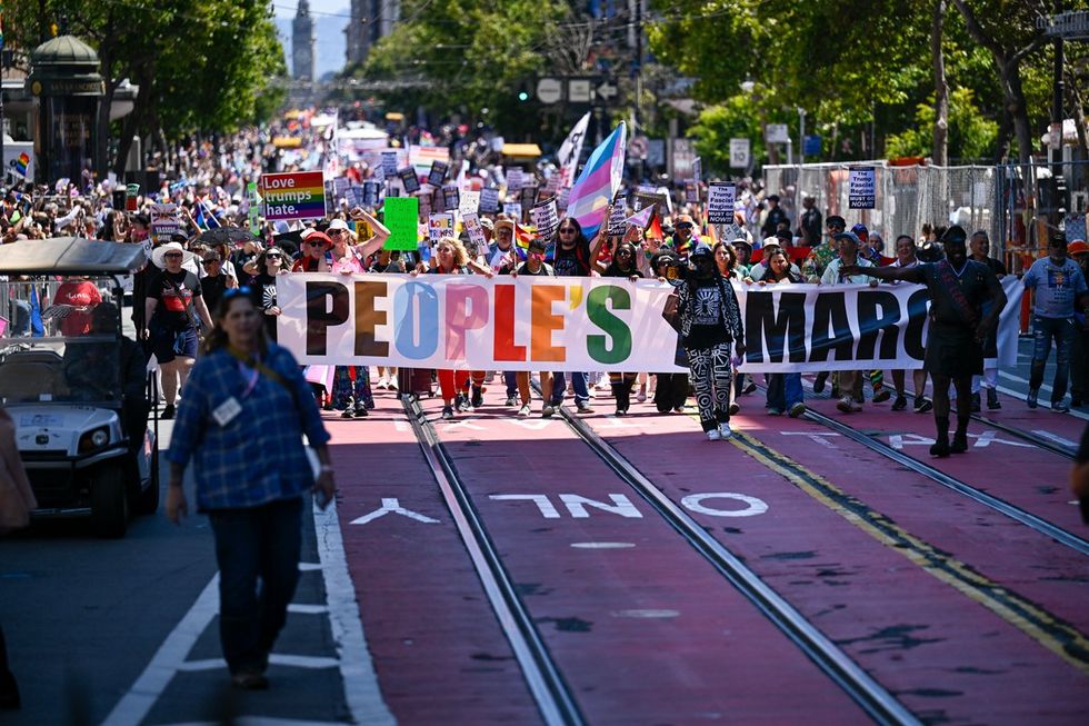 San Francisco Pride Parade Protest March 2025