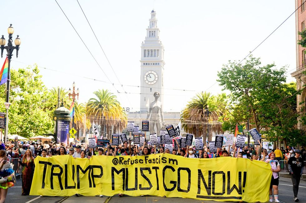 San Francisco Pride Parade Protest March 2025