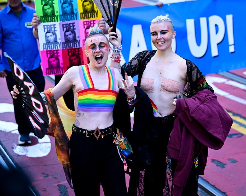 San Francisco Pride Parade Protest March 2025