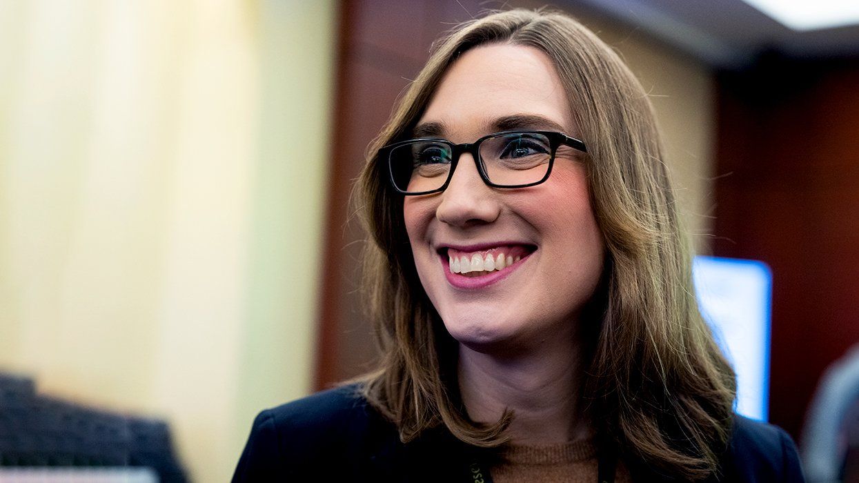 Sarah McBride attends New Member Orientation Room Lottery for office space at the Capitol