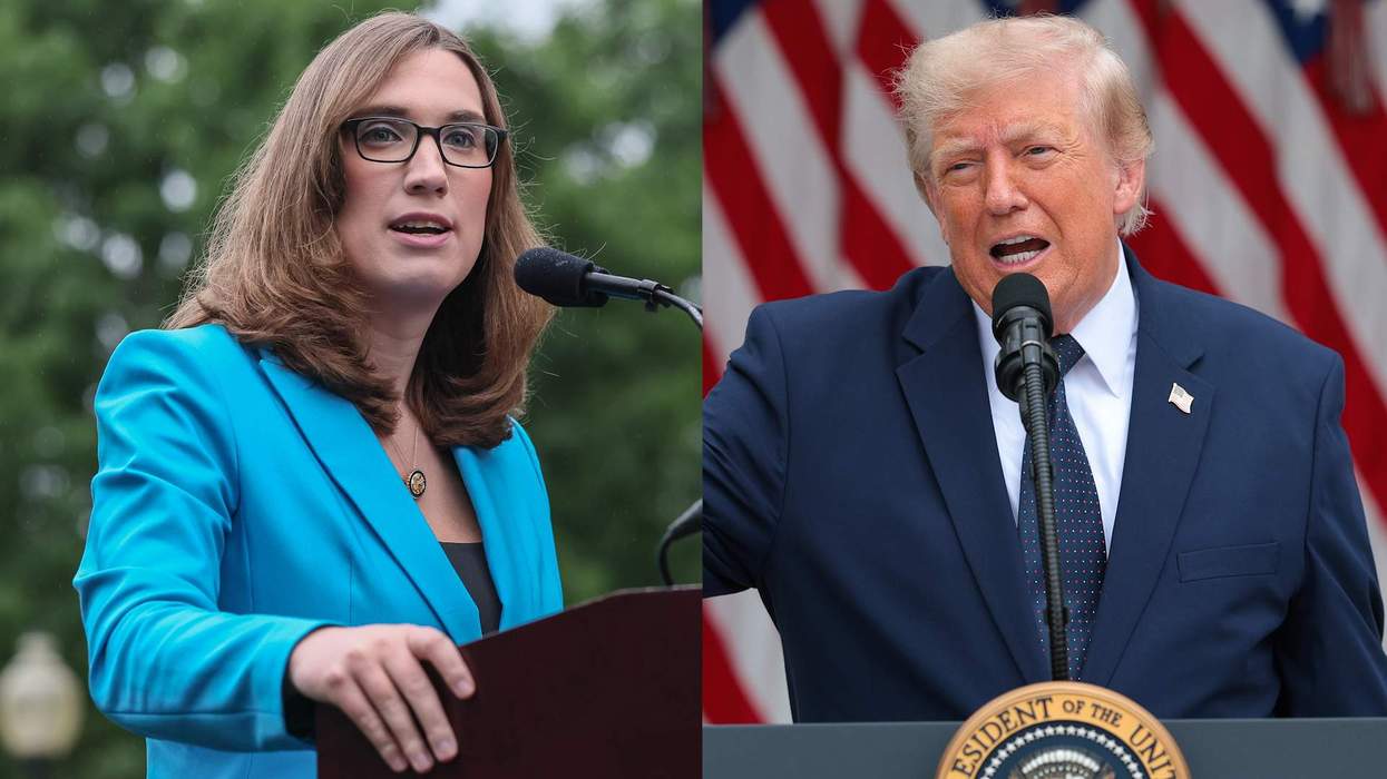 Sarah McBride & Donald Trump