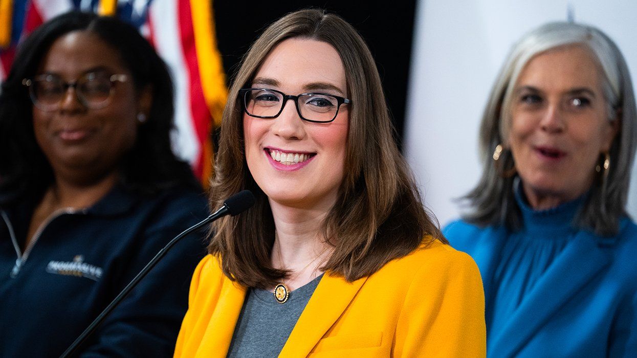 Sarah McBride news conference with freshmen women during the House Democrats 2025 Issues Conference