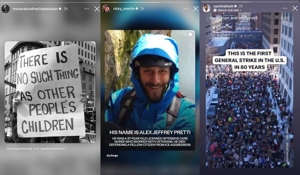 Sarah Paulson; Ricky Martin; Sachin Bhatt