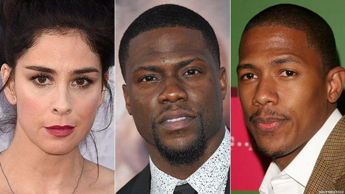 Sarah Silverman and Kevin Hart and Nick Cannon