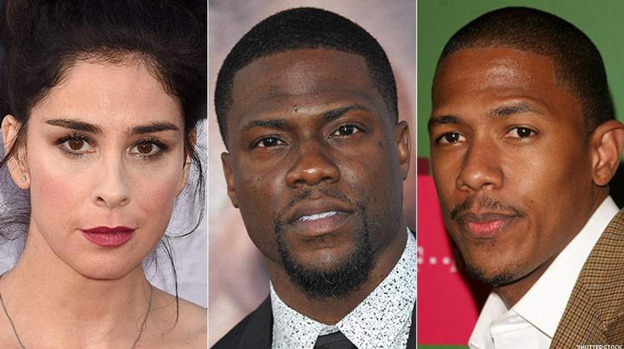 Sarah Silverman and Kevin Hart and Nick Cannon