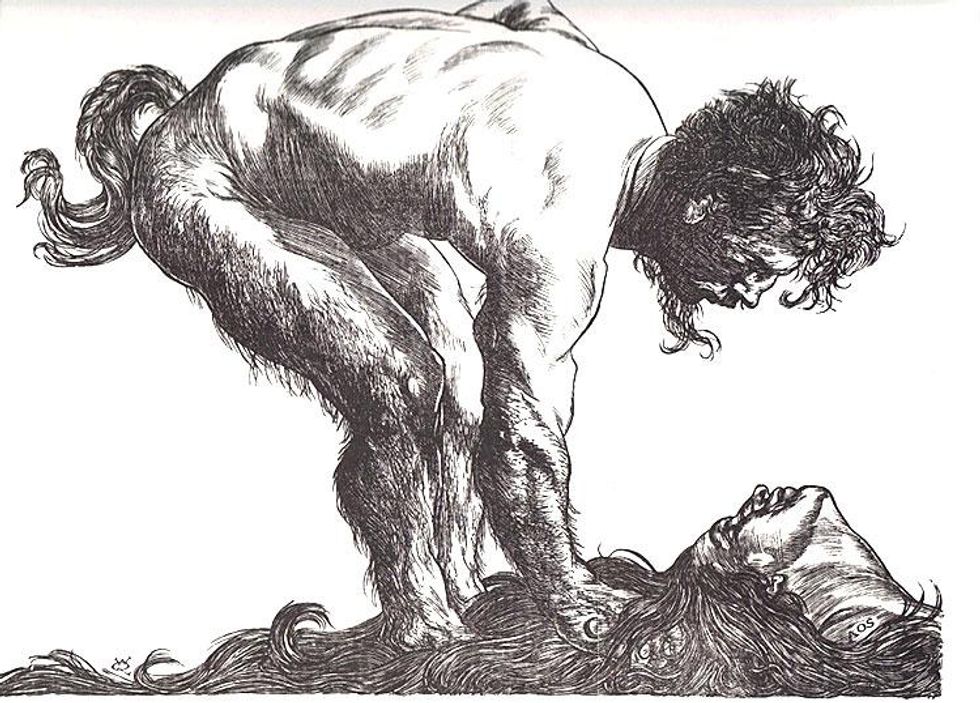 Satyr and a Woman, by Austin Osman Spare