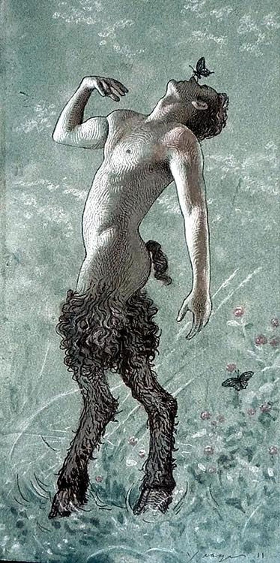 Satyr With Butterfies (Eryc Taylor)