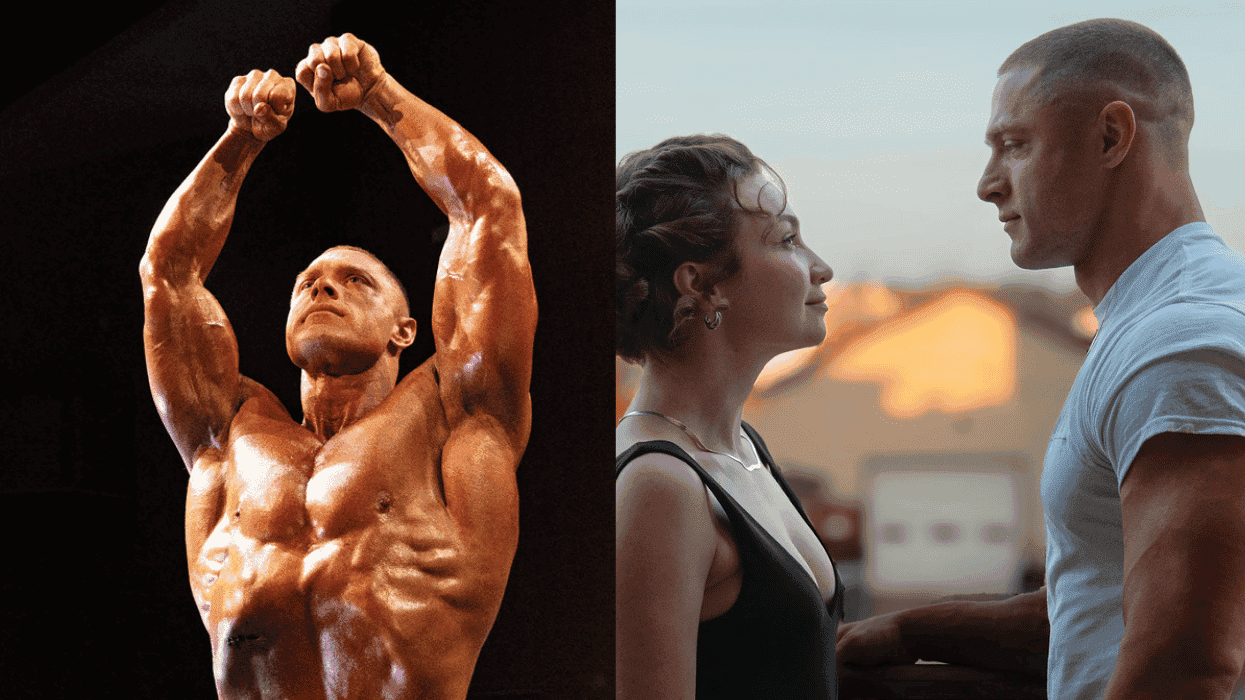 scenes from a new bodybuilding film called Test