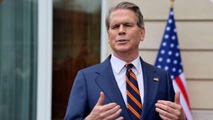 Treasury secretary urges ‘a little empathy’ for Trump, who delighted in Robert Mueller’s death