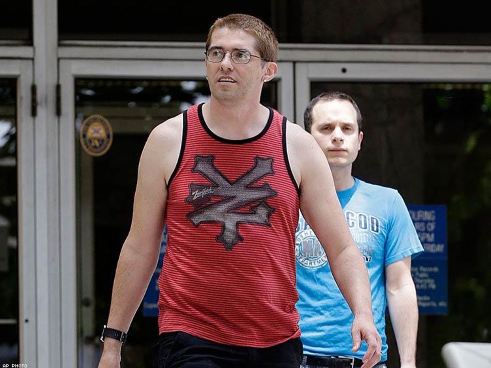 Scott Hood leaves the Orlando Police station after talking with officials