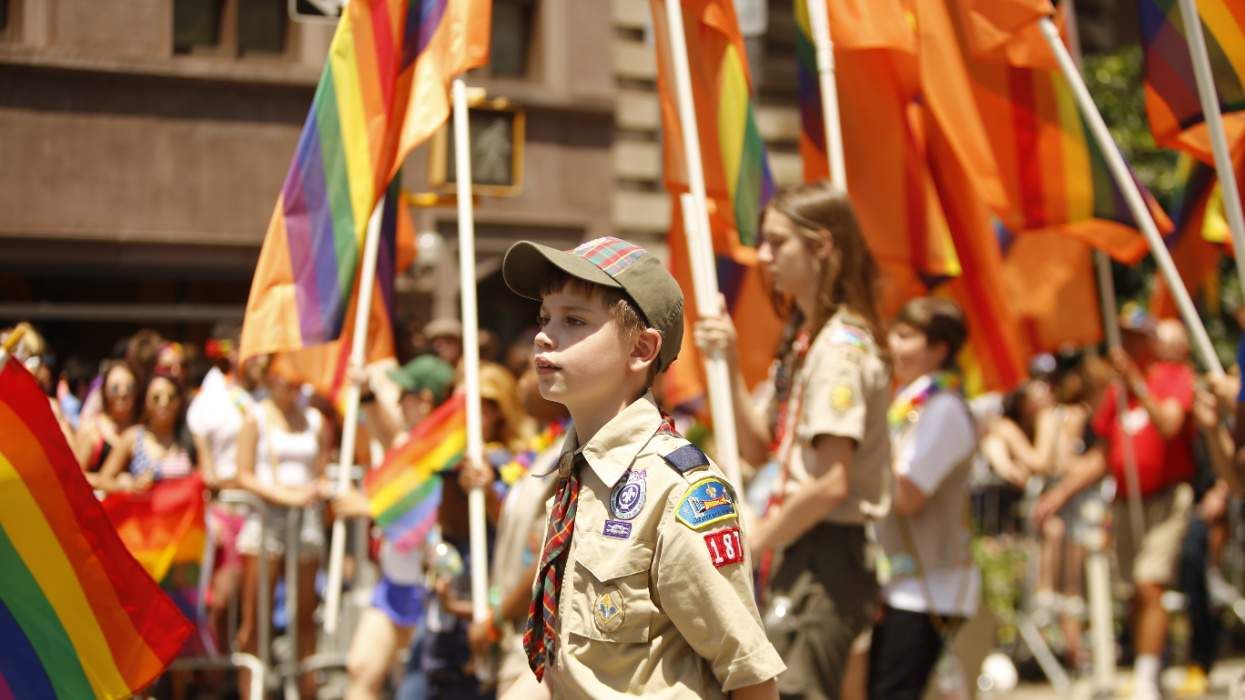 Scouts For Equality in the NYC Pride Parade