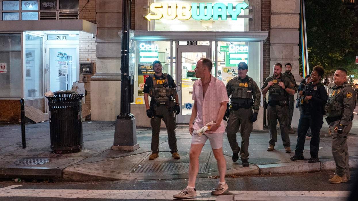 Sean Dunn before his arrest for throwing a sandwich a Border Patrol officers