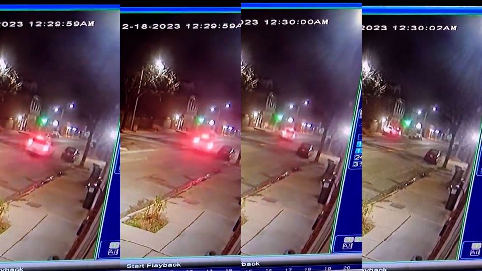 Security Camera Footage St Louis Police Cruiser Crashed LGBTQ Bar