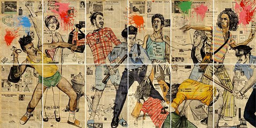 See Rinaldo Hopf's mural at LA Pride this weekend.