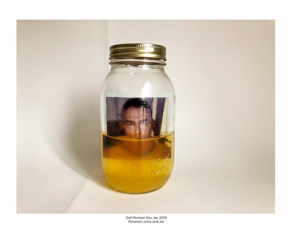 Self Portrait Piss Jar, 2019