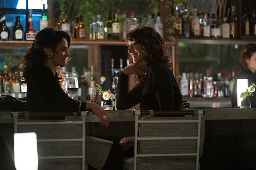 Sepidah Moafi and Jennifer Beals