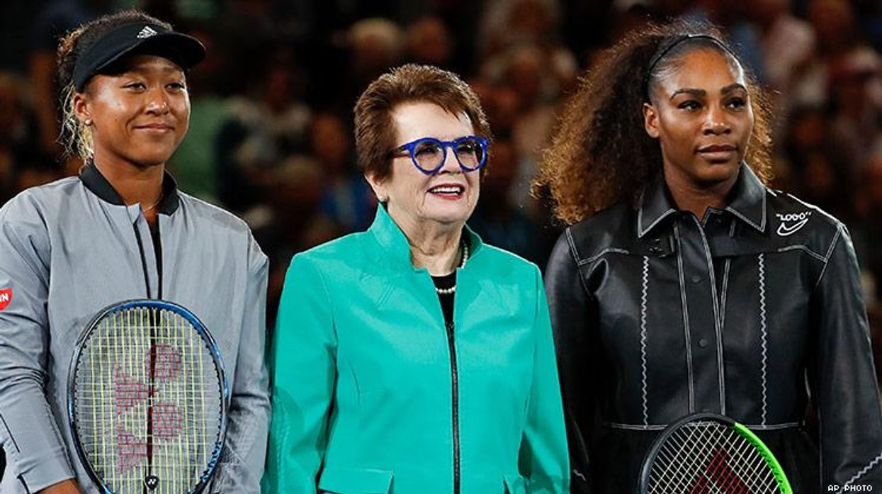 Serena Williams, Billie Jean King, and Naomi Osaka