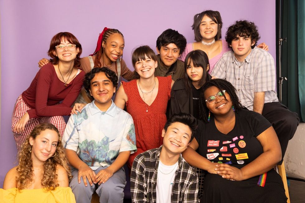 several young people from it gets better's youth voices program