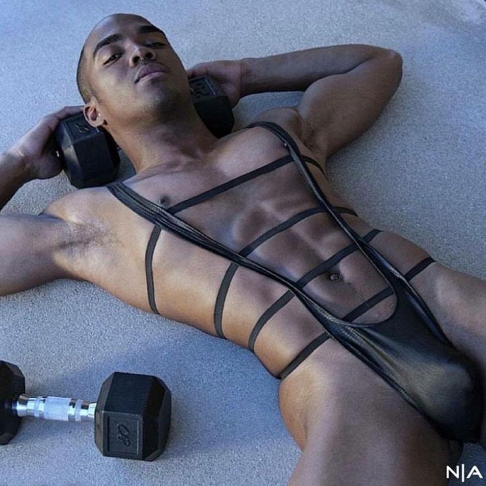 Sewn|Designed by Ron DuWayne for noralapparel.com. Model Kyle