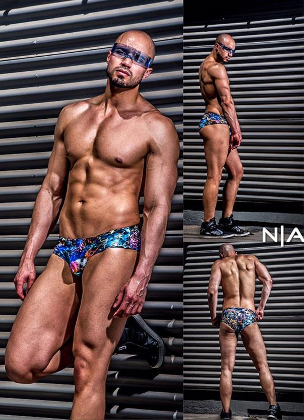 Sewn|Designed by Ron DuWayne for noralapparel.com. Photographer Frank Wise. Model Devon