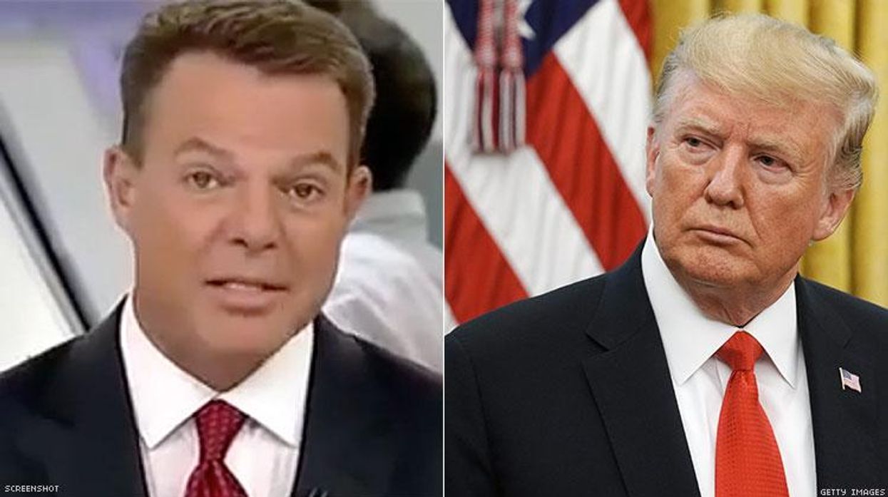 Shepard Smith and Donald Trump
