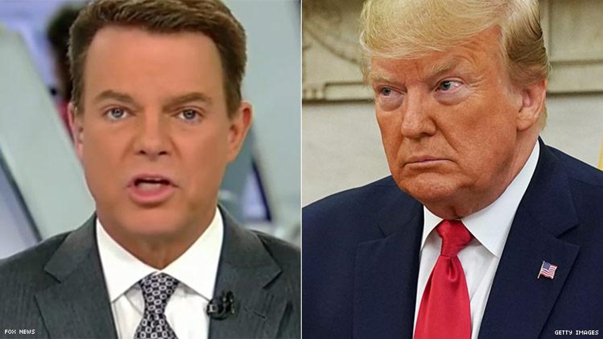Shepard Smith and Donald Trump
