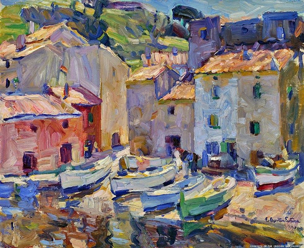Ship Chandler, St. Tropez, c. 1924\u201327. Oil on canvas board, 12 3/4 x 16 inches. Monterey Museum of Art. Bequest of Monsignor Robert E. Brennan, 1987.014