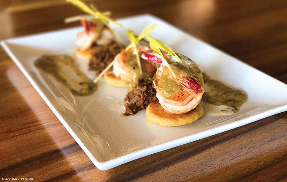 Shrimp-with-corn-tamale