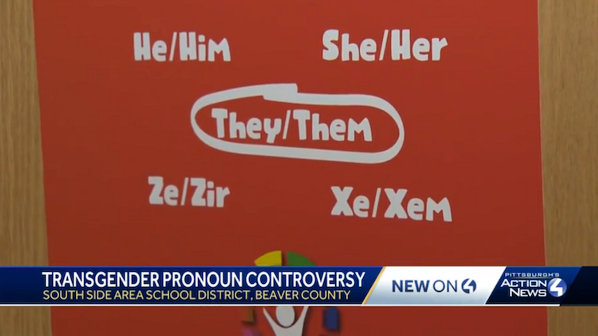 Sign about pronouns