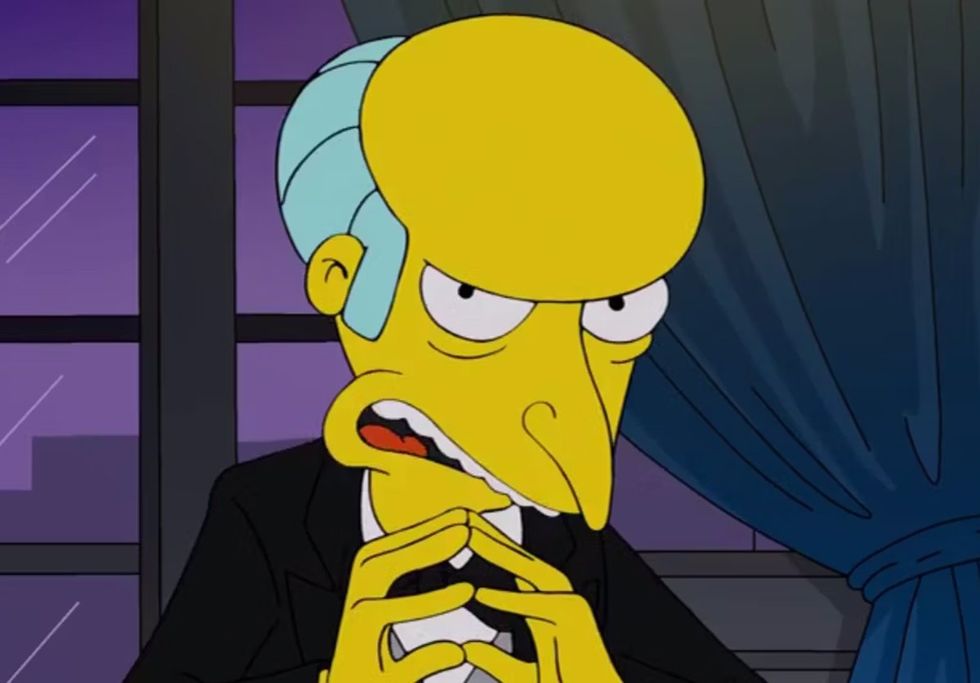 Simpsons character mr burns DJT VP picks list photo gallery
