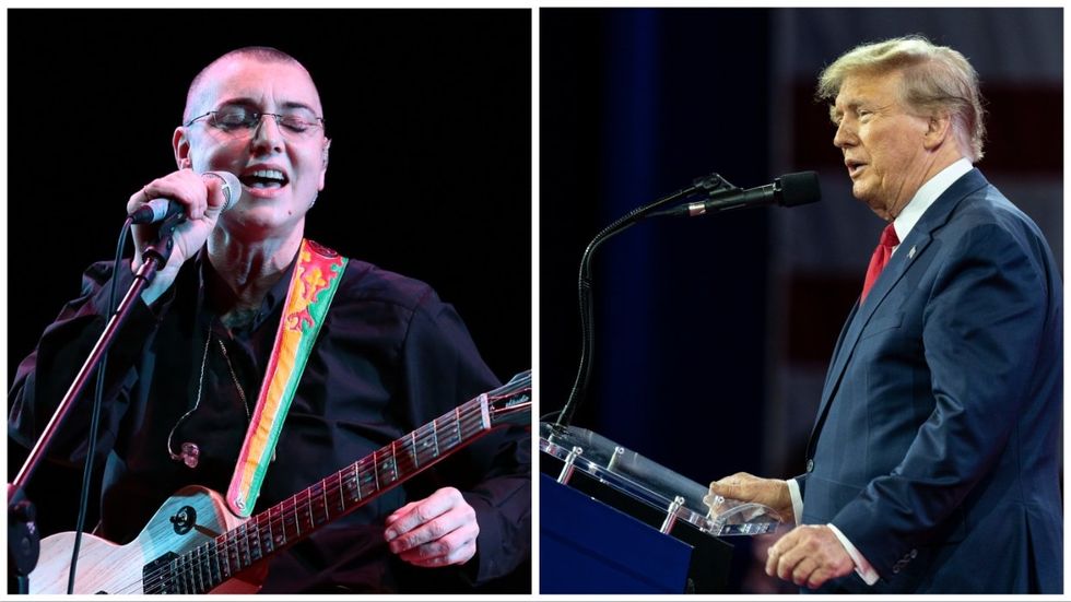Sinéaad O'Connor and Donald Trump