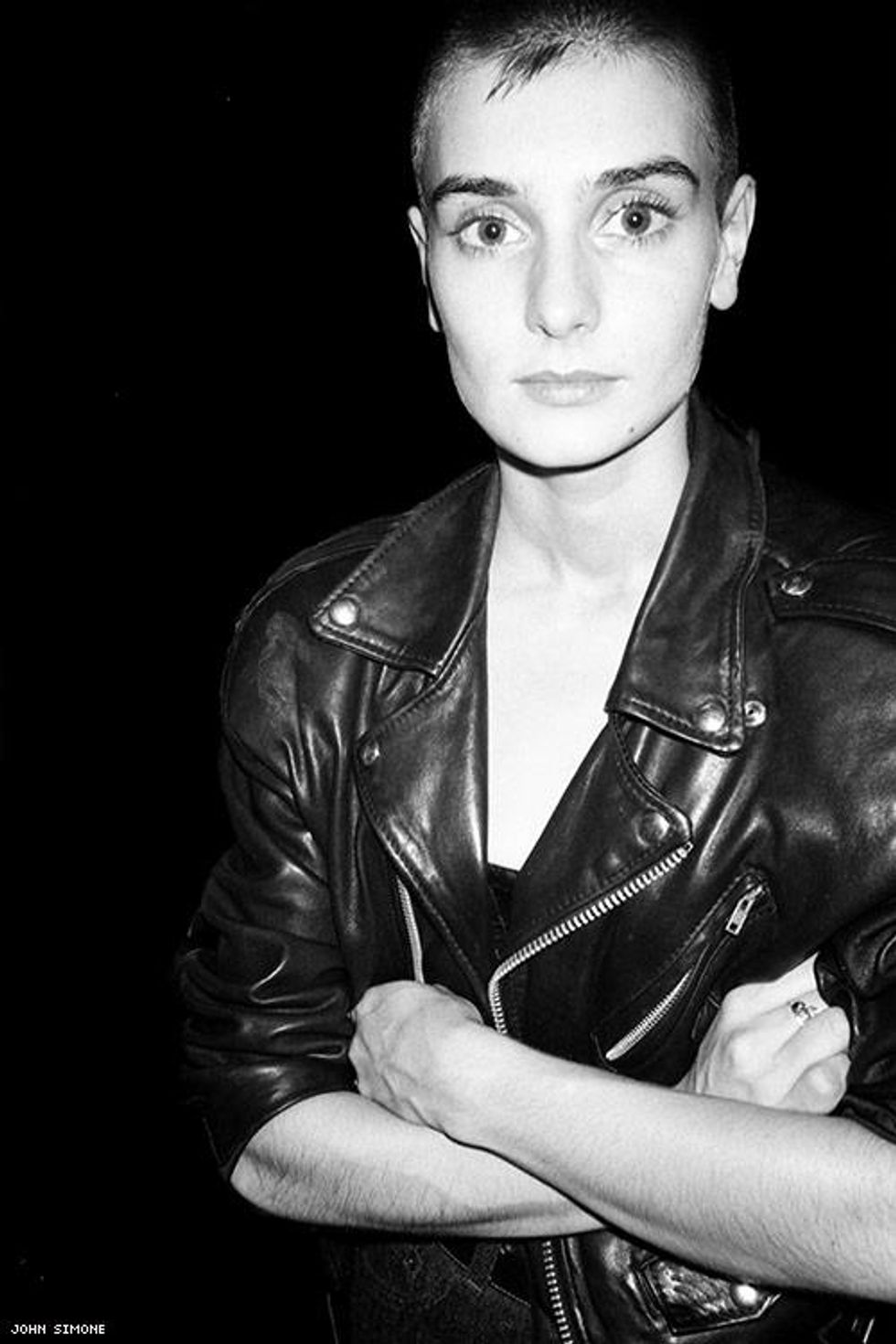 Sinead O'Connor at the Building nightclub, 1990.