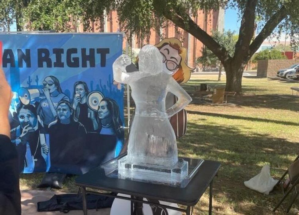 Sinema ice sculpture