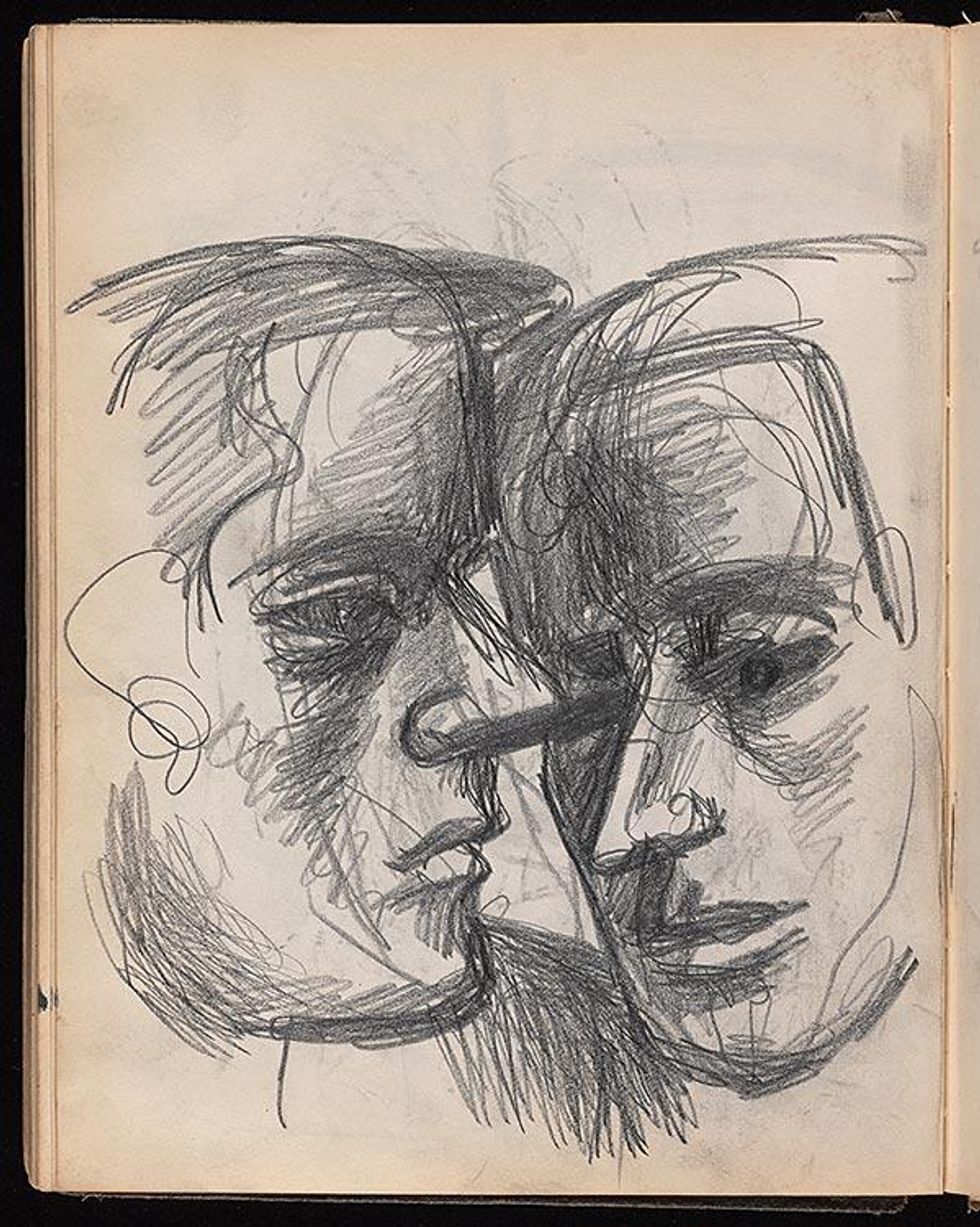 Sketch for a painting of lovers (1948)